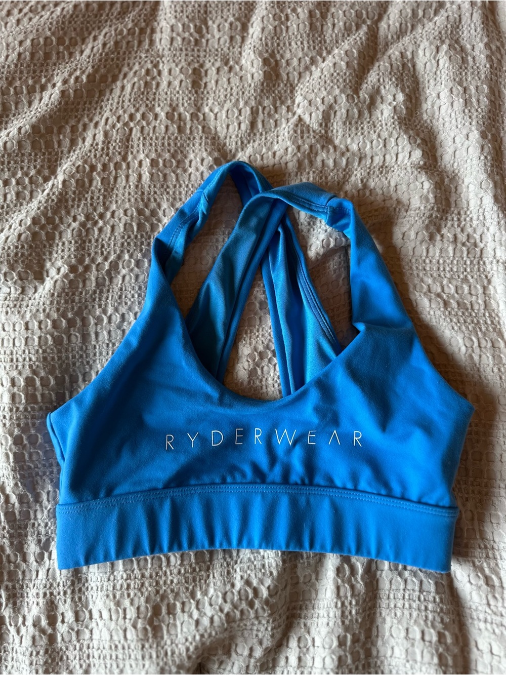 Ryderwear Bright Blue Cross-Back Sports Bra